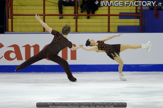 2013-02-27 Milano - World Junior Figure Skating Championships 2478 Marcelina Lech-Jakub Tyc POL